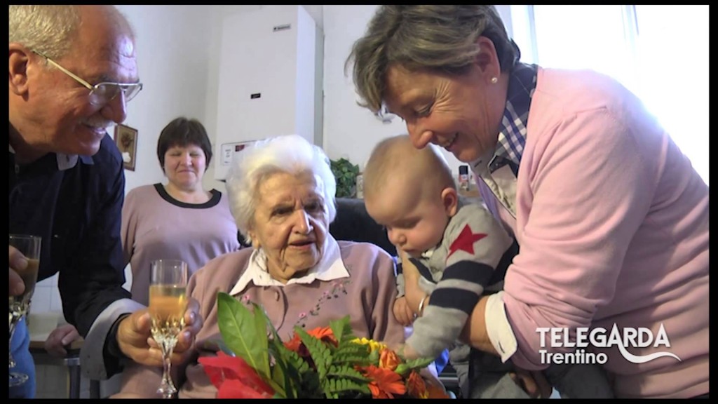 Teresa Righettini compie 102 anni a Riva del Garda