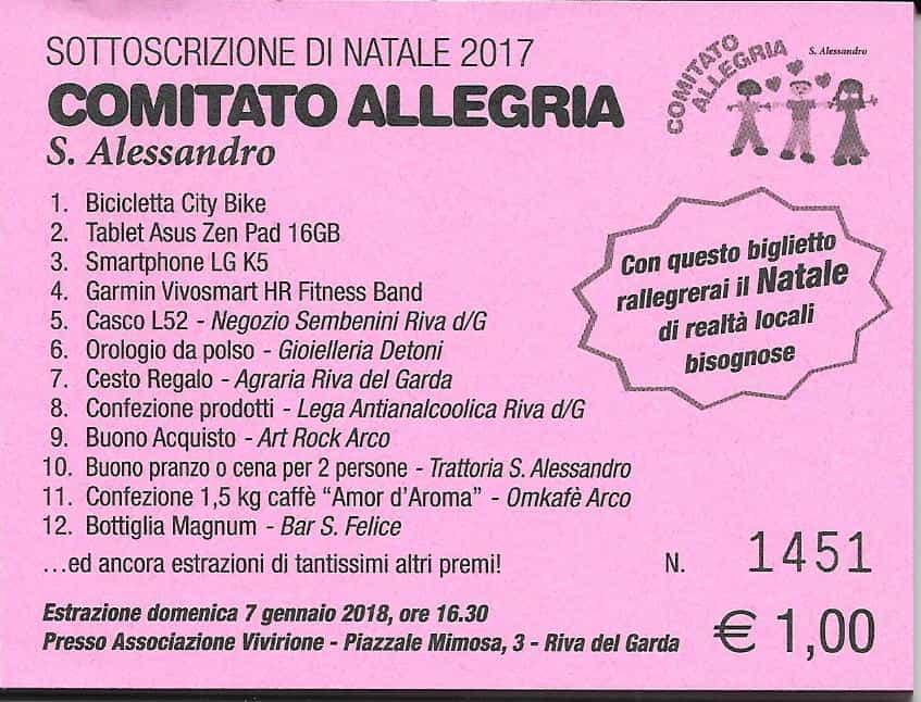 Biglietto 2017