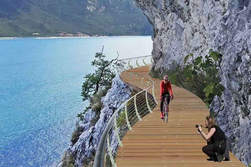 CICLABILE tratto-Limone-confine-TN-in-esecuzione