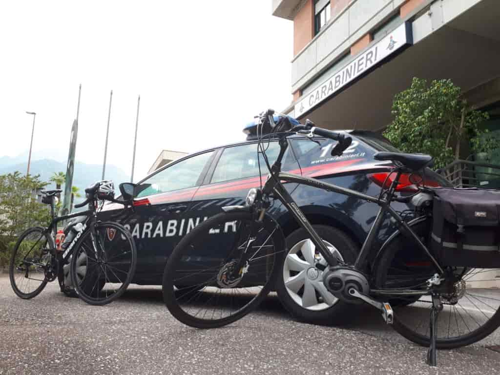 TORBOLE BICI RUBATE CARABINIERI