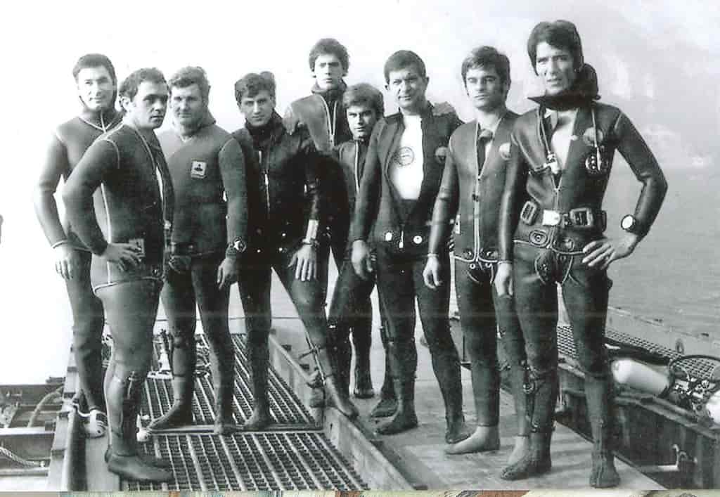SOMMOZZATORI RIVA 1970.sub che posero il primo Cirsto silente