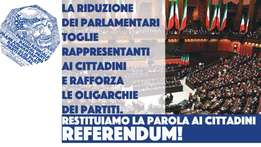 partito radicale contro il taglio della democrazia