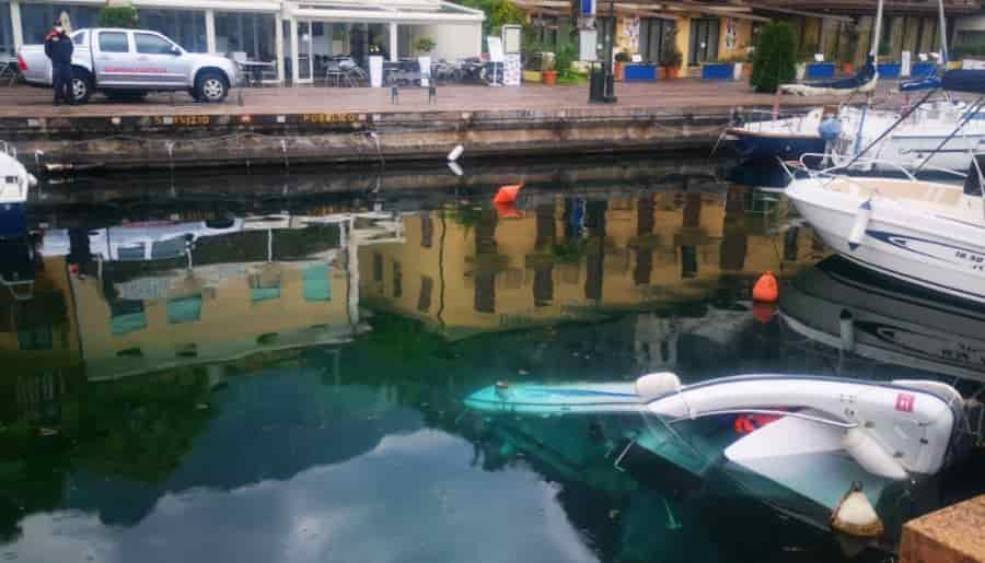 FOTO UNITA' AFFONDATA A LIMONE DEL GARDA