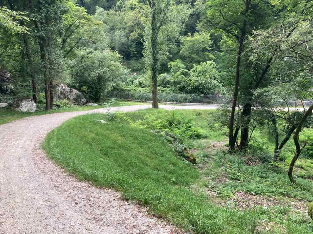 Il nuovo tracciato della Bretellina del Ponale a Biacesa