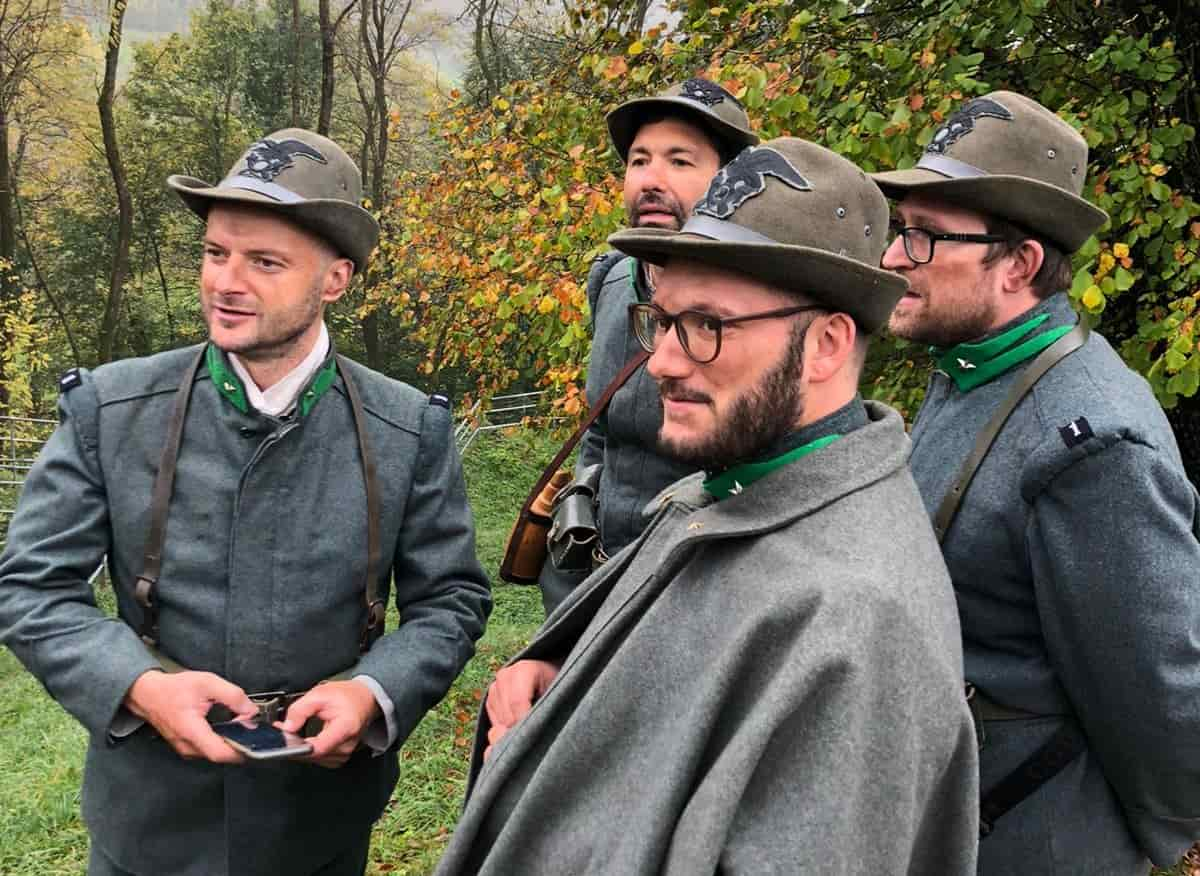 Cuore Italiano film bezzecca 191105 Pausa sul set in attesa della nuova scena da girare