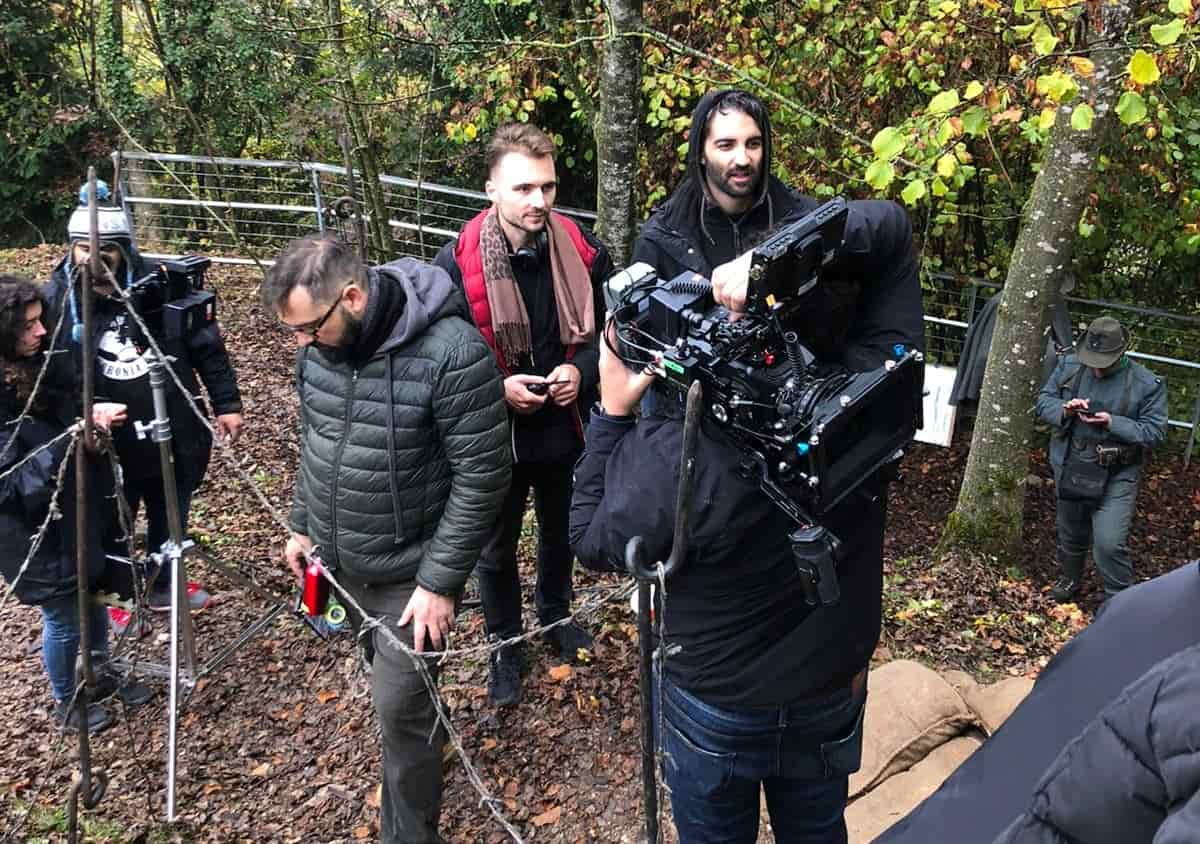 Cuore Italiano film bezzecca 191105 Troupe pronta a girare una nuova scena di Cuore Itraliano a Bezzecca