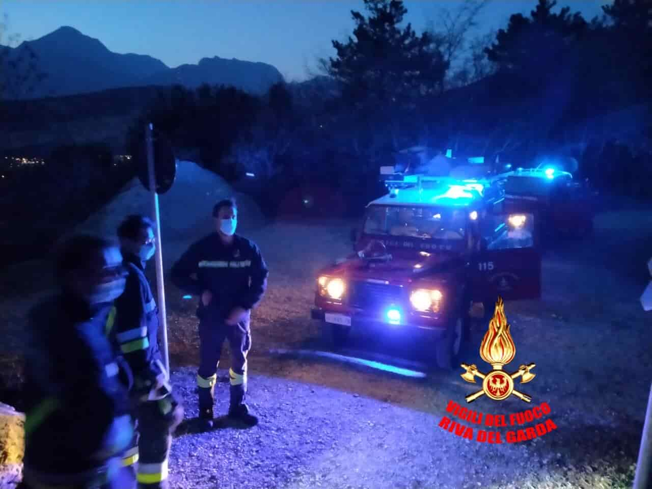 VIGILI DEL FUOCO INTERVENTO CINGHIALI RIVA TORBOLE