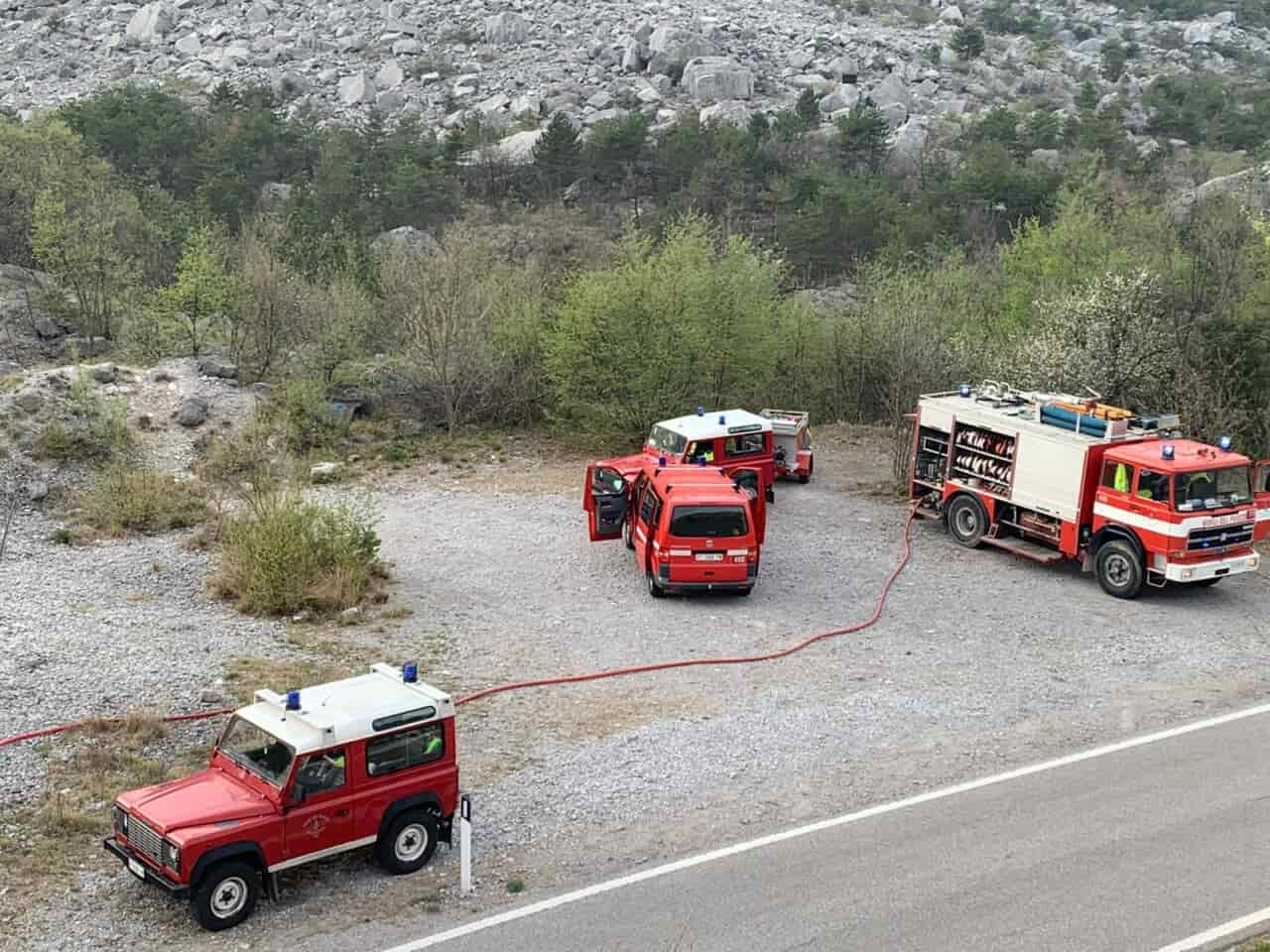 Incendio boschivo Marocche Dro