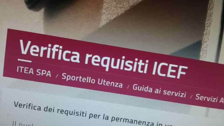 verifica requisiti ICEF