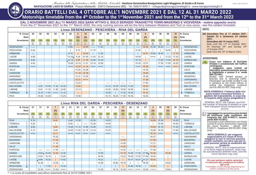 BATTELLI dal 4 OTTOBRE al 31 MARZO 2022.indd