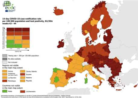 mappa rossa giallo covid