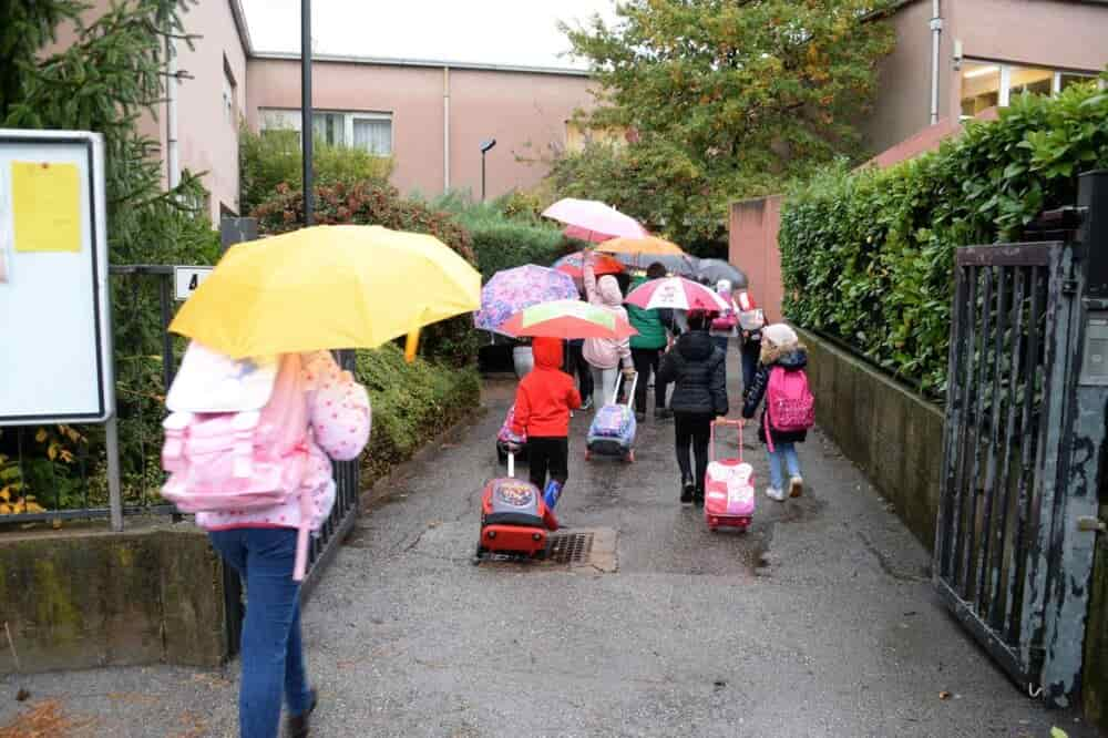 allerta maltempo studenti schmid cristore ombrelli pioggia