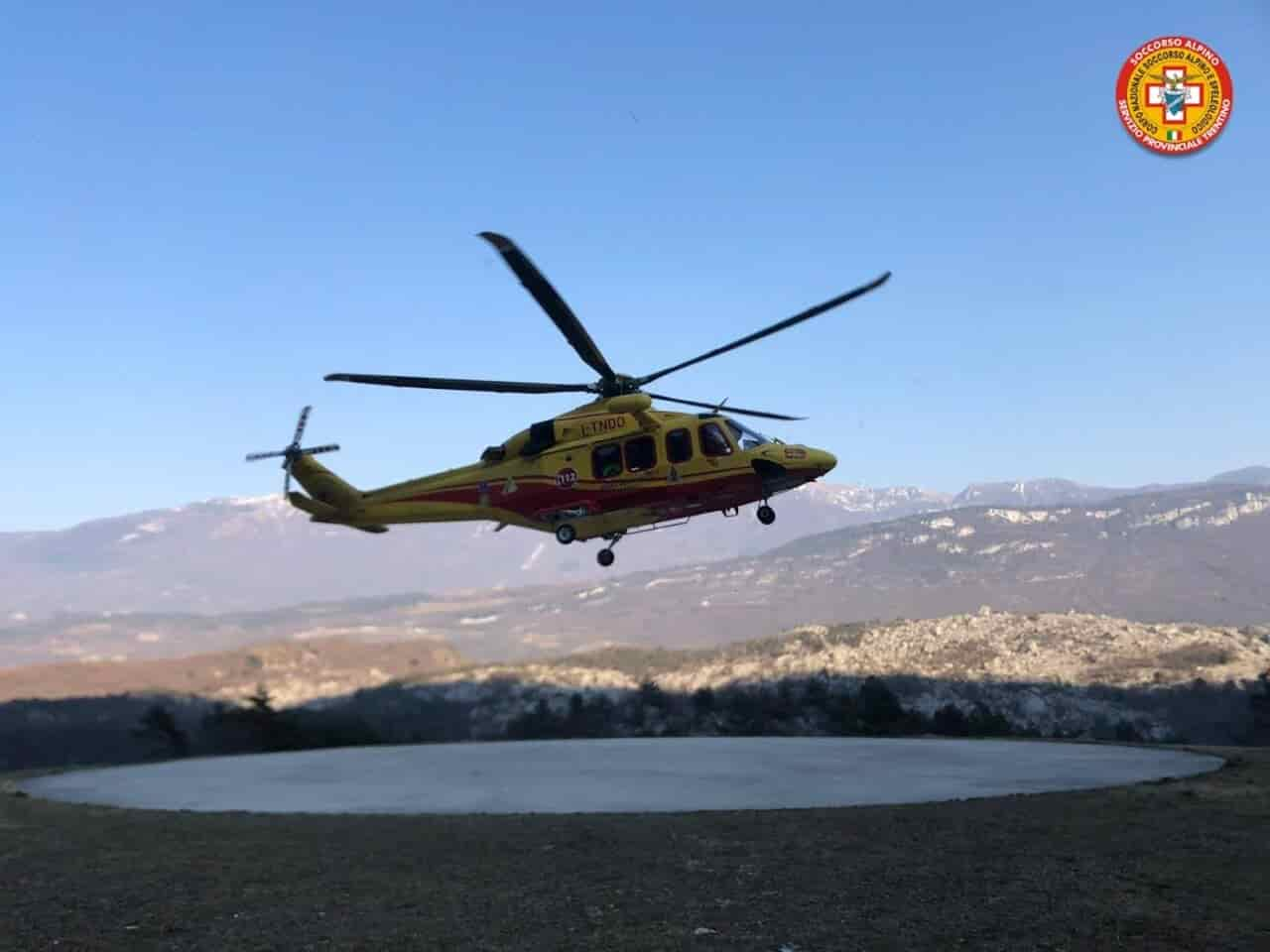 ELICOTTERO SOCCORSO ALPINO MONTE BRENTO DRO