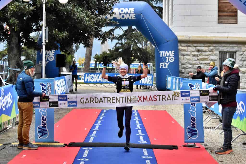 Alessia Scaini è la vincitrice della Garda Trentino Xmas Trail 15 Km