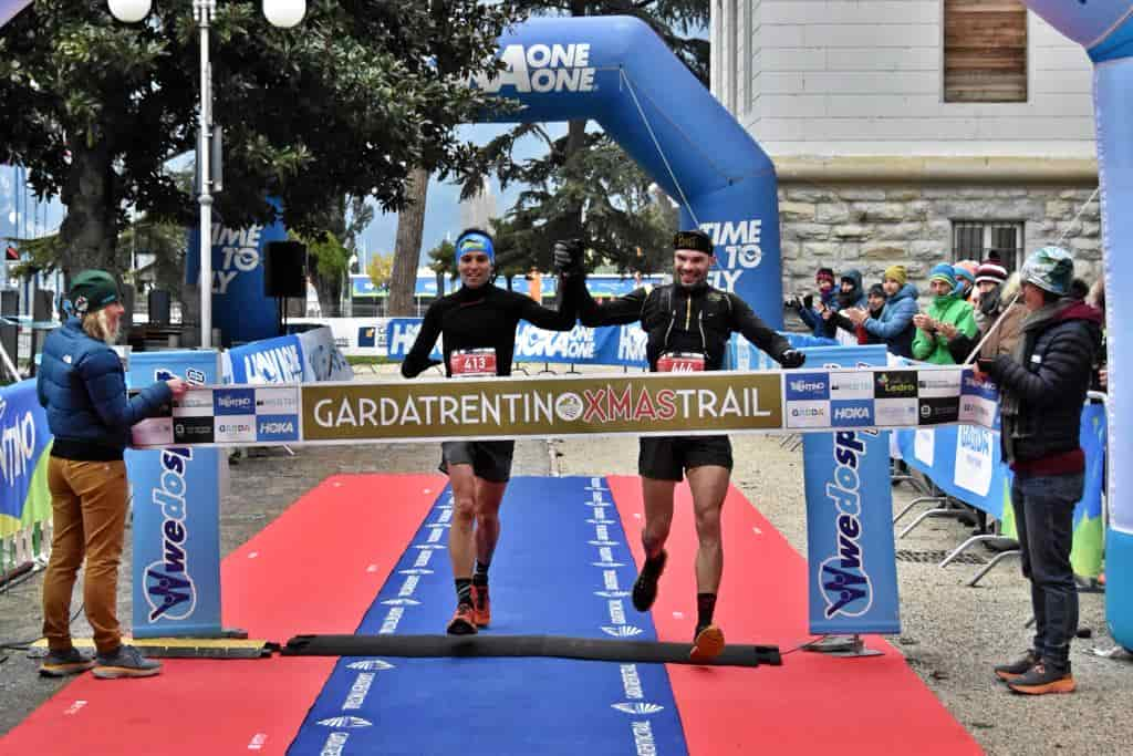 Christian Modena e Enrico Cozzini sono i vincitori di Garda Trentino Xmas Trail 30km