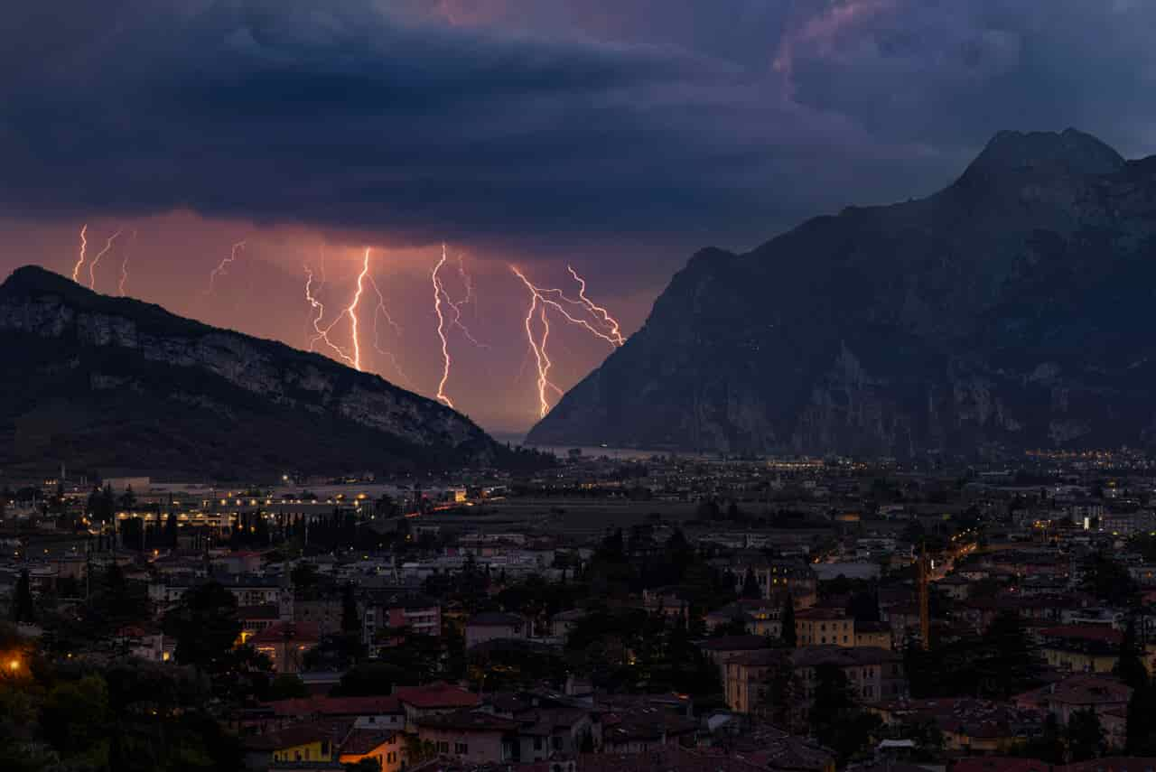 temporale maltempo foto fulmini matteo righi