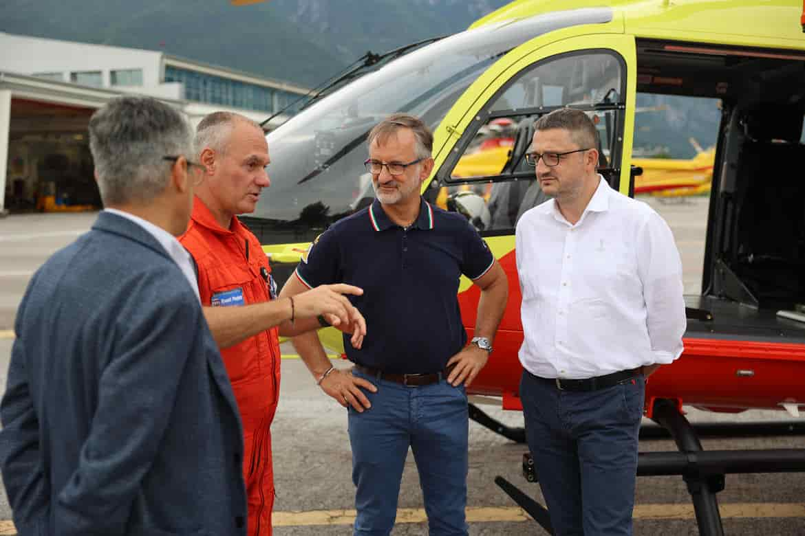 Incontro Stampa Giunta provinciale - Nucleo Elicotteri Trento