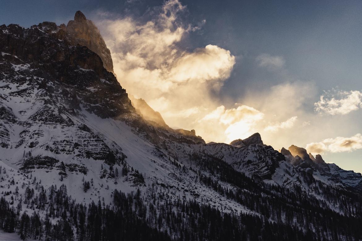 montagna neve