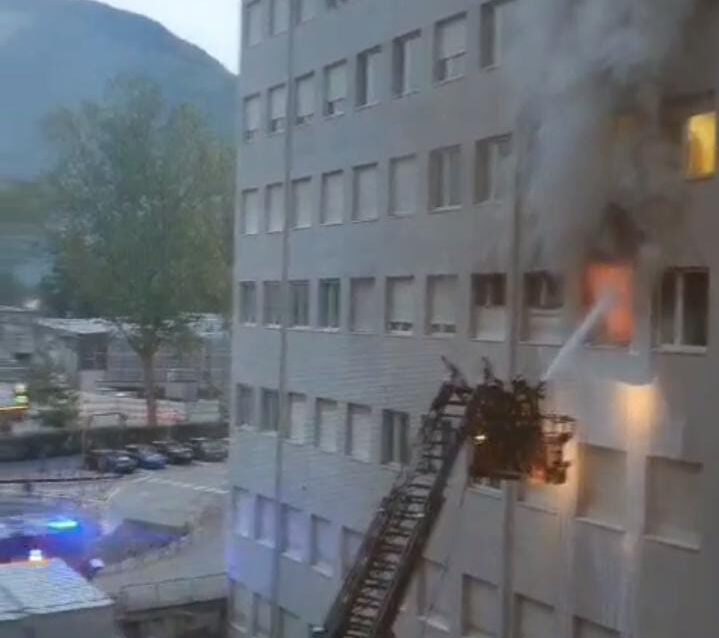 INCENDIO OSPEDALE SANTA CHIARA TRENTO 2