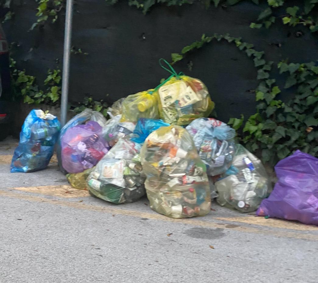 rifiuti raccolta differenziata riciclaggio sacchetti plastica