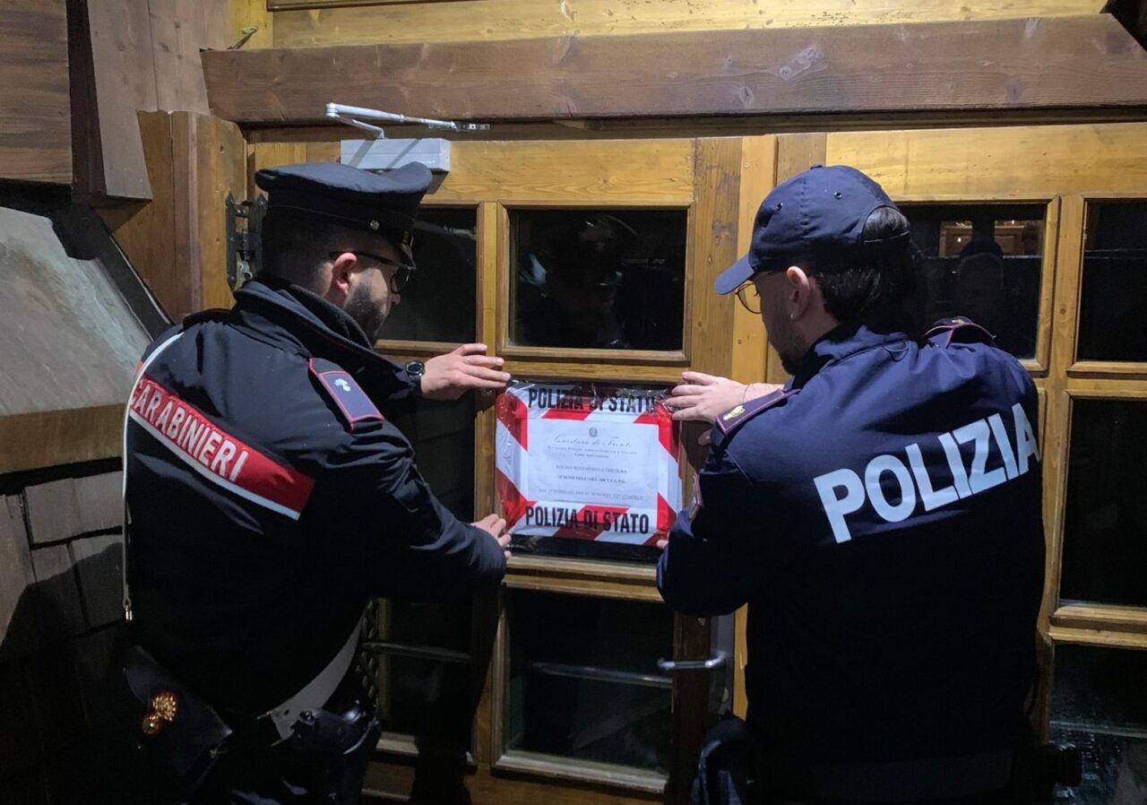 POLIZIA CARABINIERI chiusura locale Campiglio 2 (3)