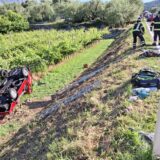 Incidente tra Dro e Drena: furgone si ribalta in un vigneto, due feriti gravi