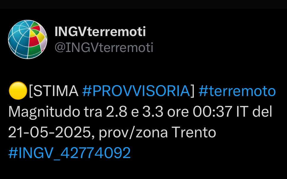 scossa trambileno