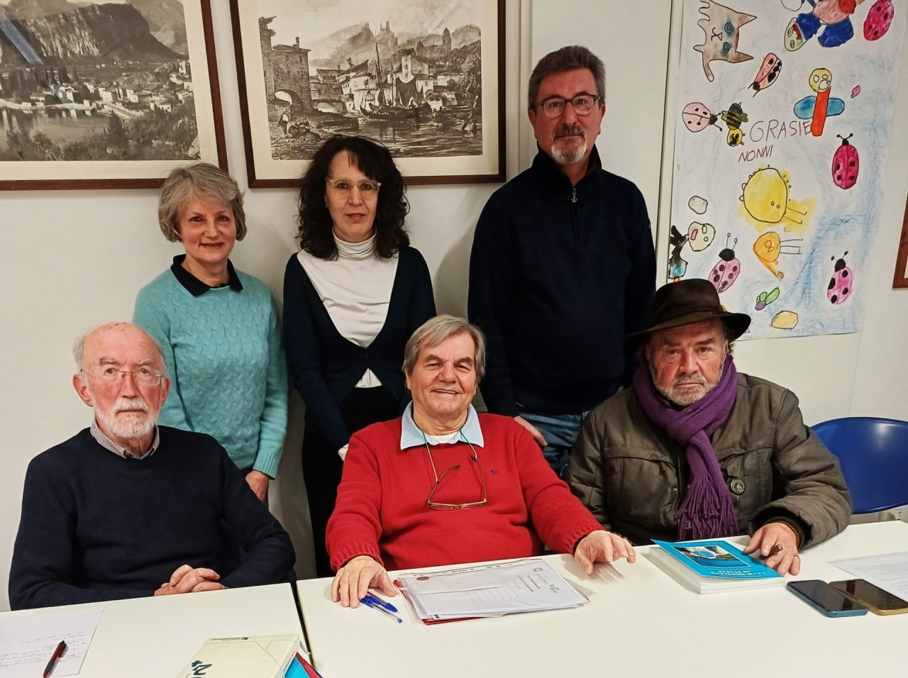 +Il direttivo alla Giurisdizione con a destra Franco Bonomi