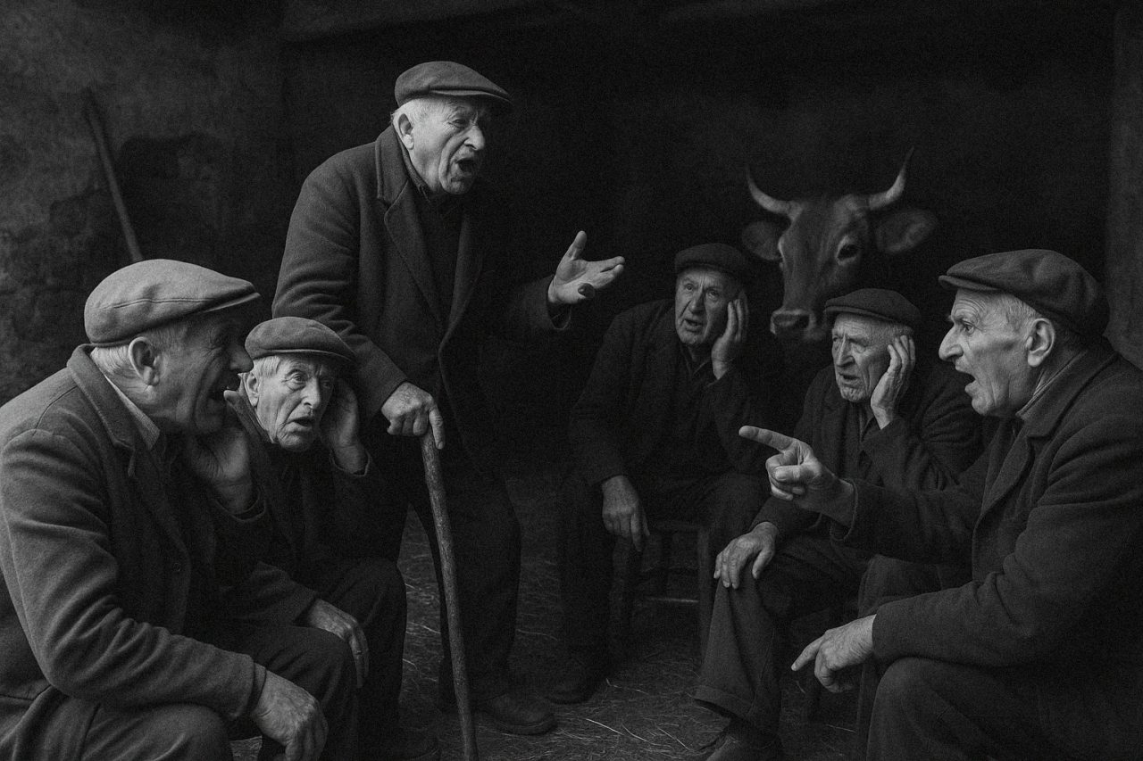 ANZIANI NELLA STALLA