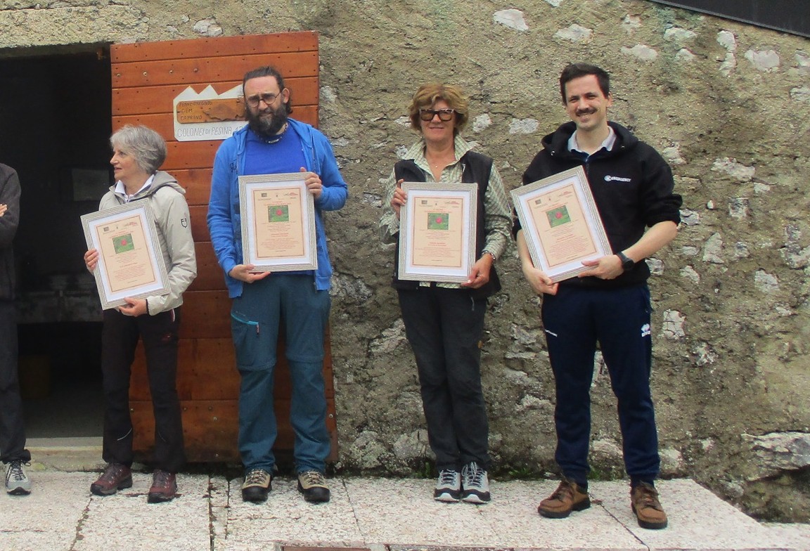 I premiati del 32° Premio Giardino d'Europa con alcuni organizzatori del premio w