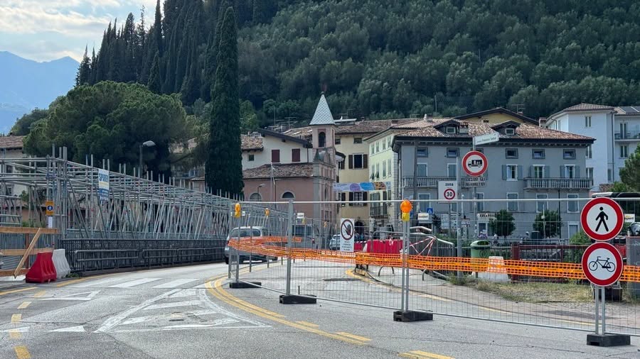 arco - ponte, lavori, prima fase