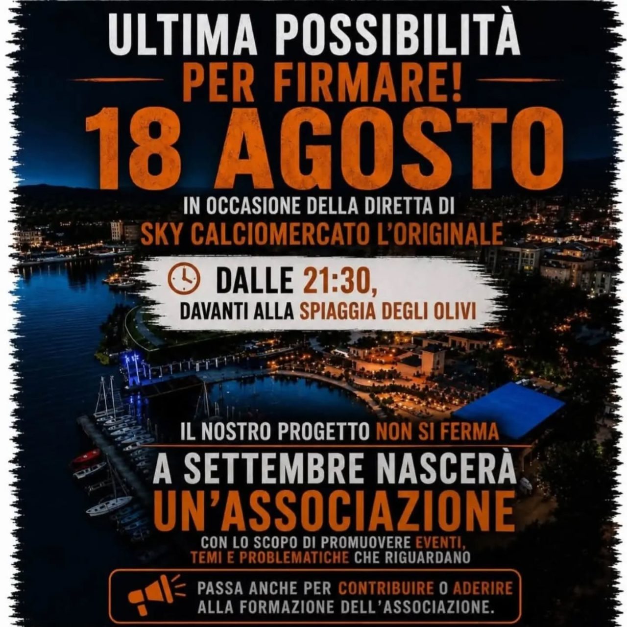 riva raccolta firme 18 agosto