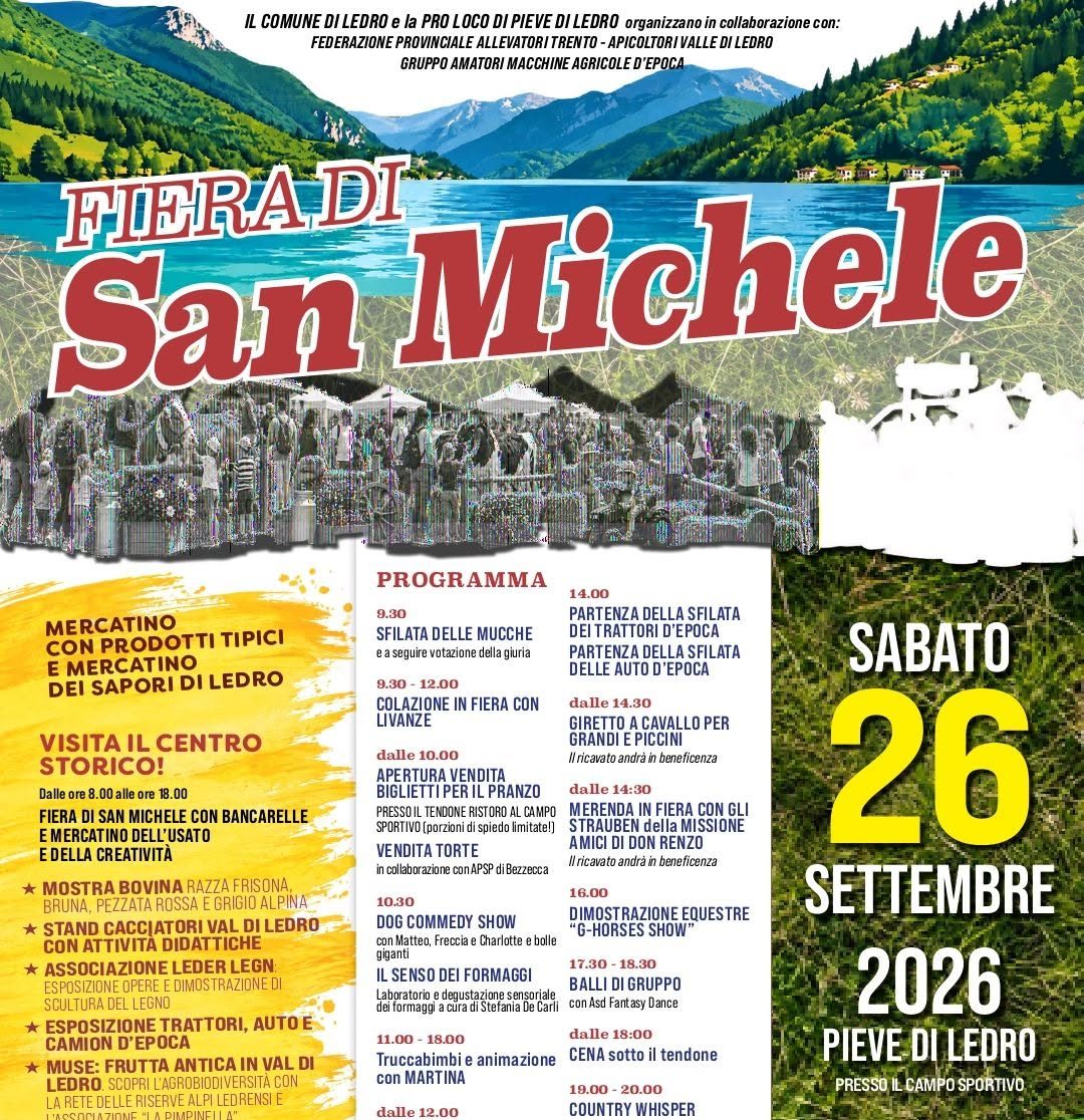 pro loco pieve di ledro fiera san michele