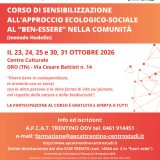 Corso di sensibilizzazione al benessere - Dro - 23, 24, 25, 30, 31